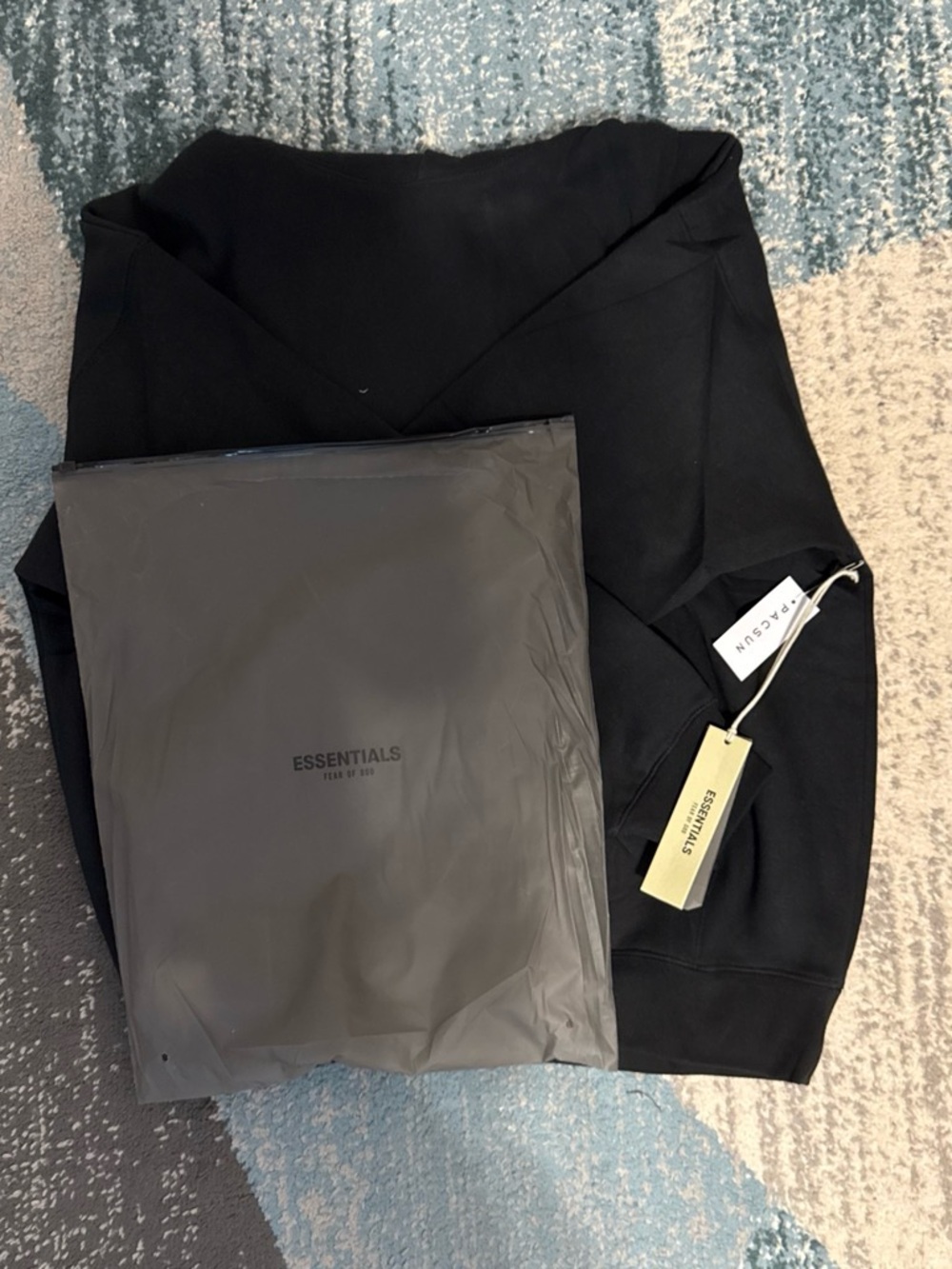 Essentials Men's Black Hoodie